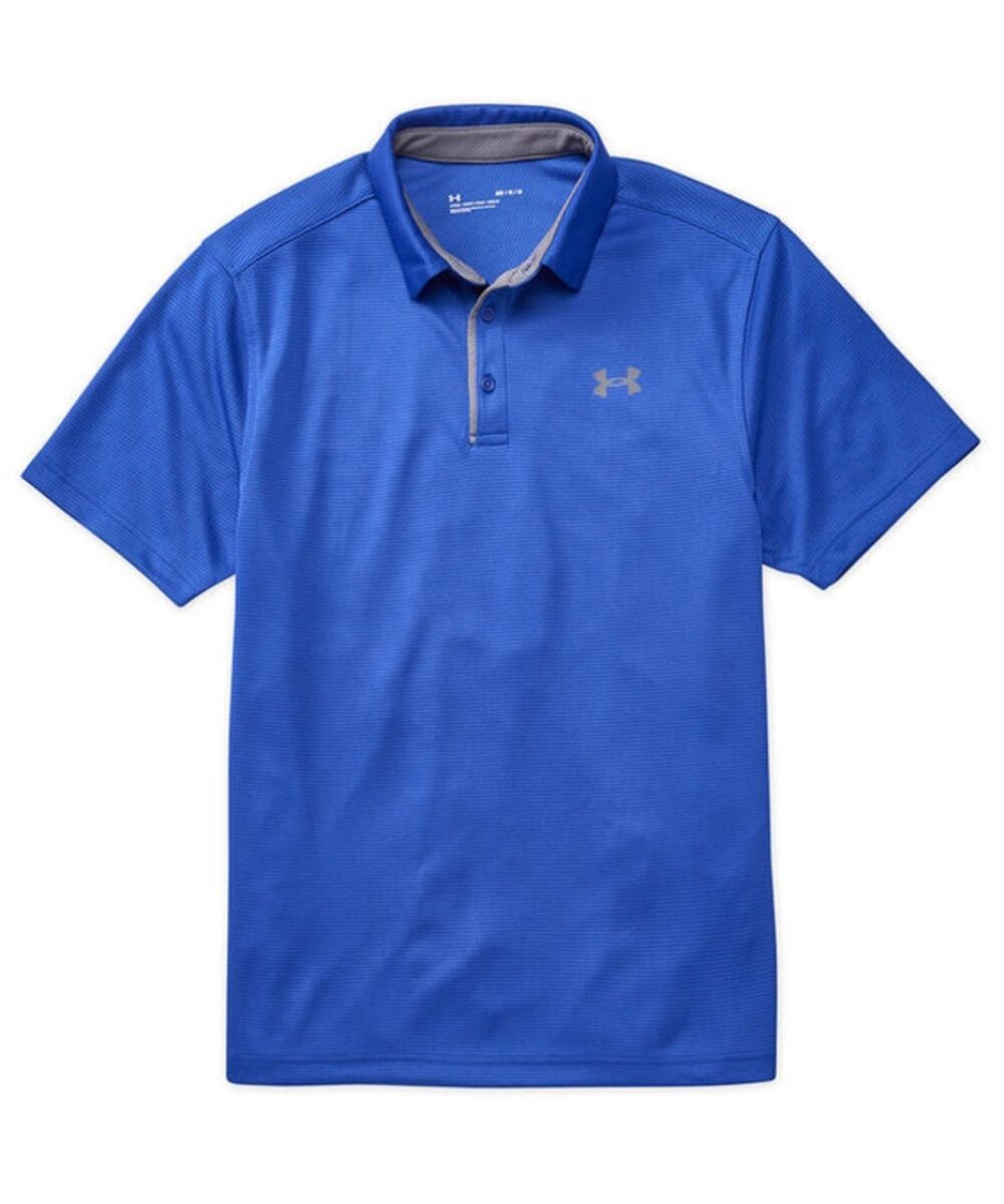 Under Armour Men's Blue Tech Short Sleeve Polo Shirt
